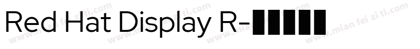 Red Hat Display R字体转换